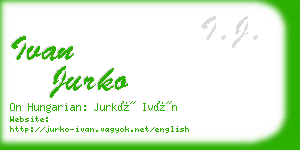 ivan jurko business card